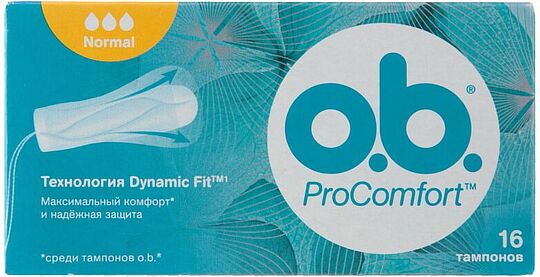 Ներդիրներ «o.b. Pro Comfort Silk Touch Normal» 16հատ