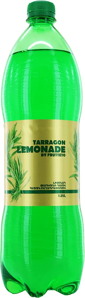 Refreshing carbonated tarragon flavored drink "Frutteto" 1.25l

