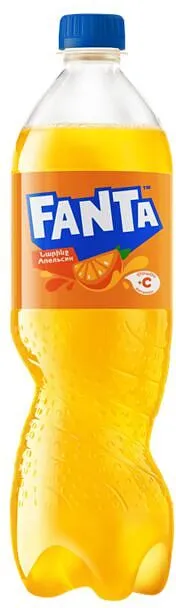 Refreshing carbonated drink "Fanta Orange" 1l Orange