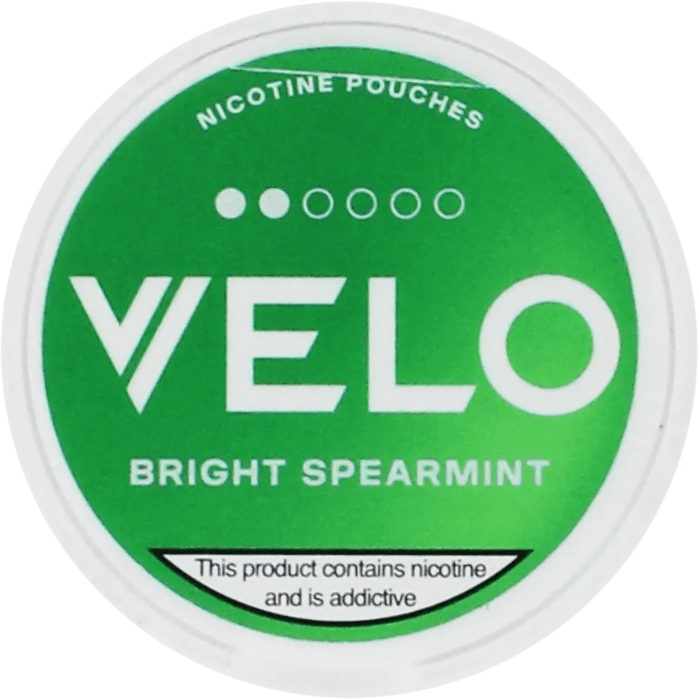 Nicotine mint flavored pouches "Velo Mini Bright Spearmint" 15 pcs
