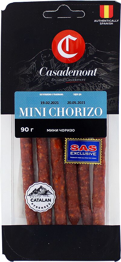 Sausage "Casademont Mini Chorizo" 90g