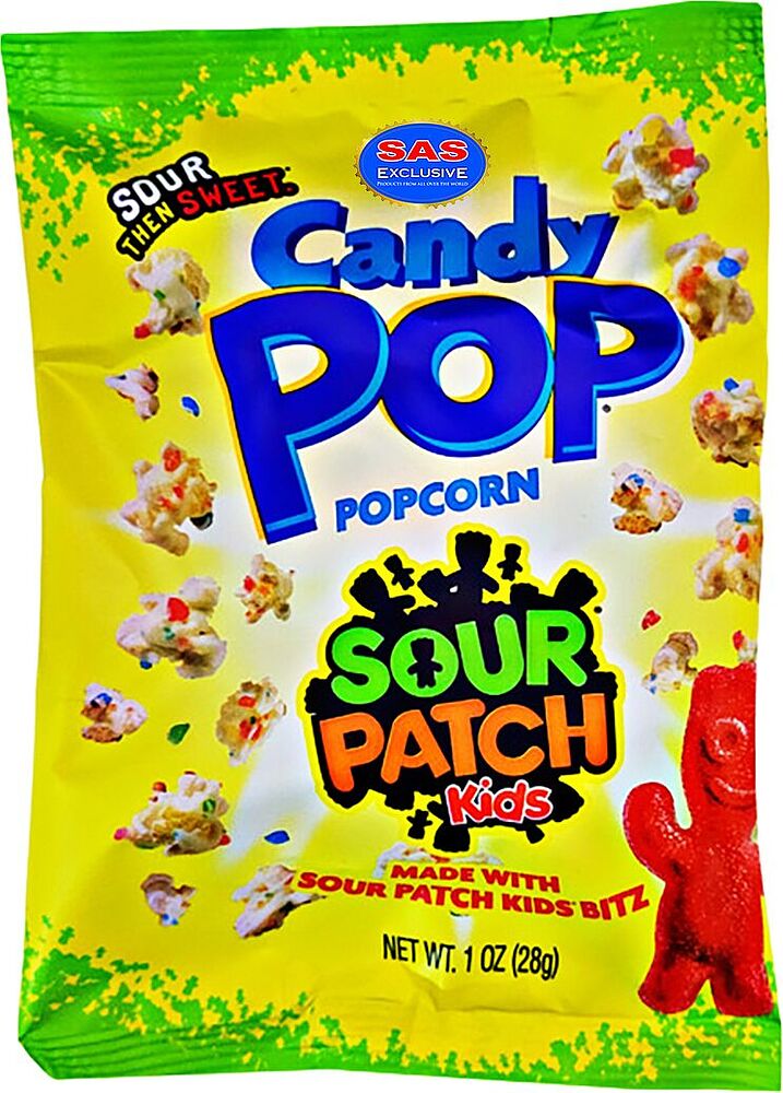 Sour and sweet pop corn 