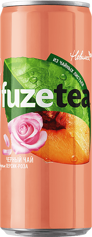 Чай холодный "Fuzetea" 0.33л Персик и роза