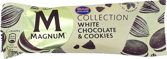 Պաղպաղակ սպիտակ շոկոլադով «Magnum» 90գ

