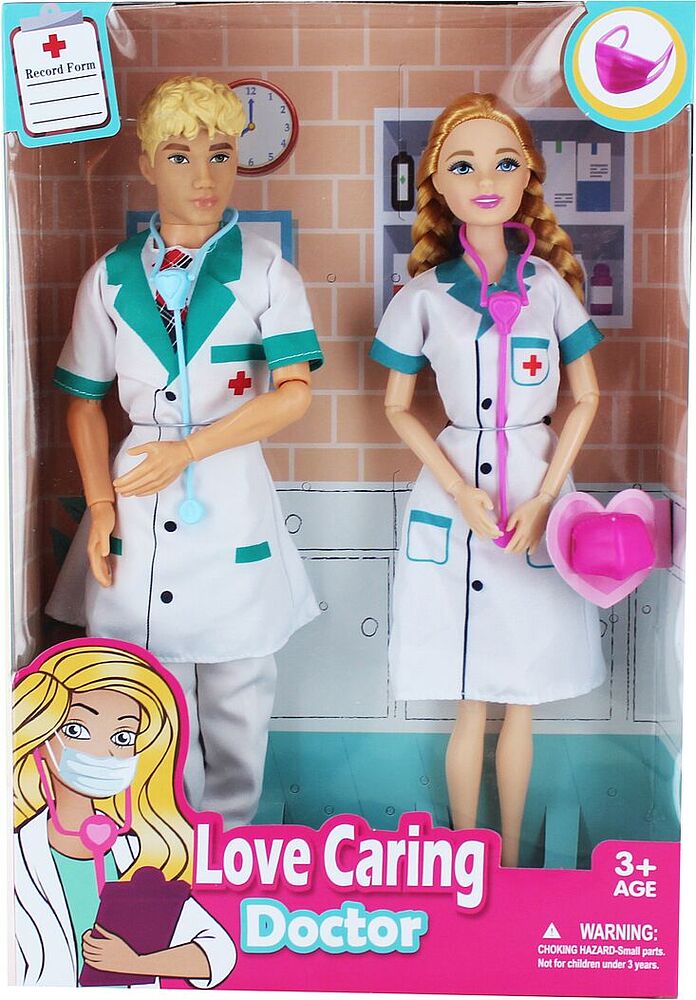 Doll "Love Caring Doctor" 2 pcs