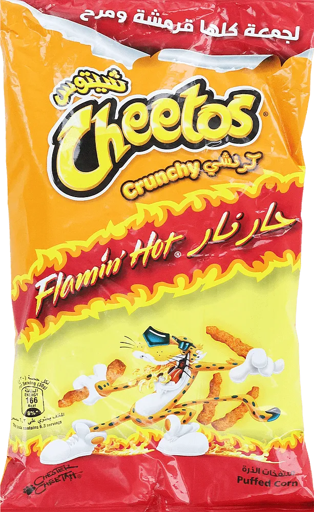 Չիպս կծու չիլիի «Cheetos Crunchy Flamin Hot» 190գ 
