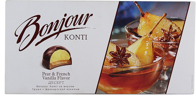 Десерт груша и ваниль "Bonjour Konti" 232г