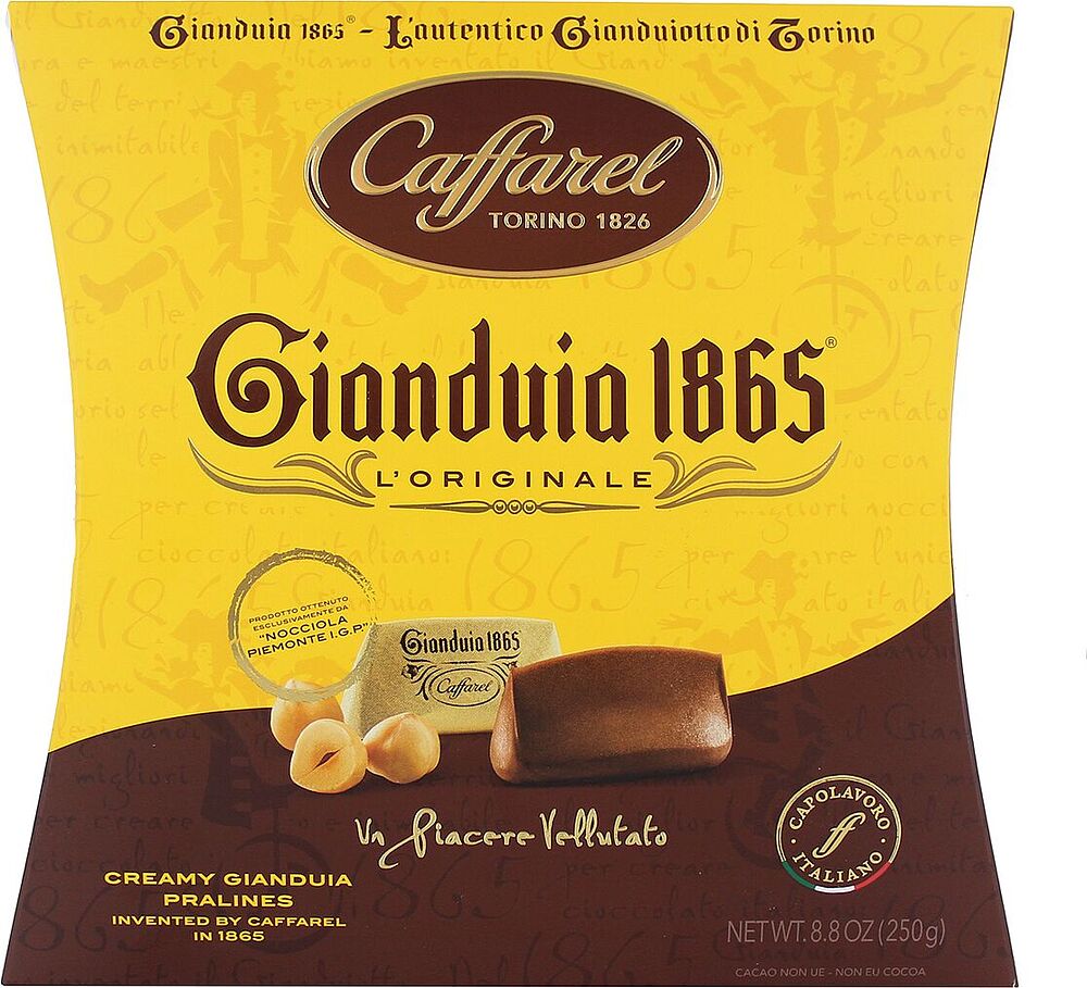 Շոկոլադե կոնֆետների հավաքածու «Caffarel Gianduia 1865» 250գ
