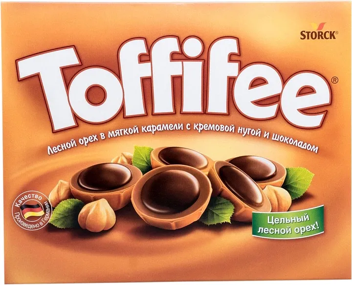 Лесной орех  в карамельной чашечке "Toffifee" 250г 