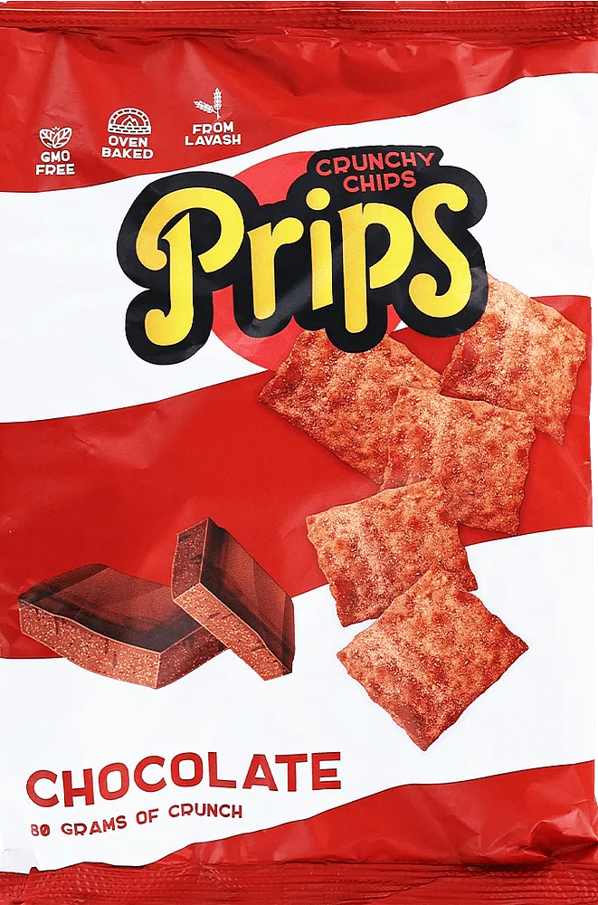 Chips with chocolate flavor "Prips Crunchy Chips" 80g
