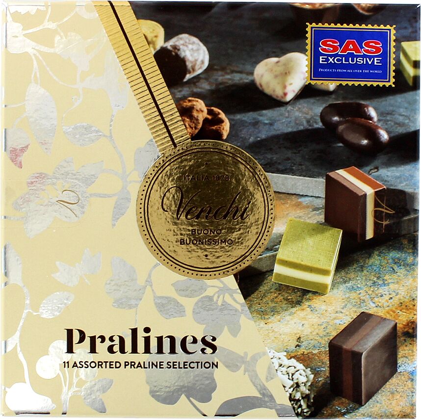 Набор шоколадных конфет "Venchi Pralines" 100г