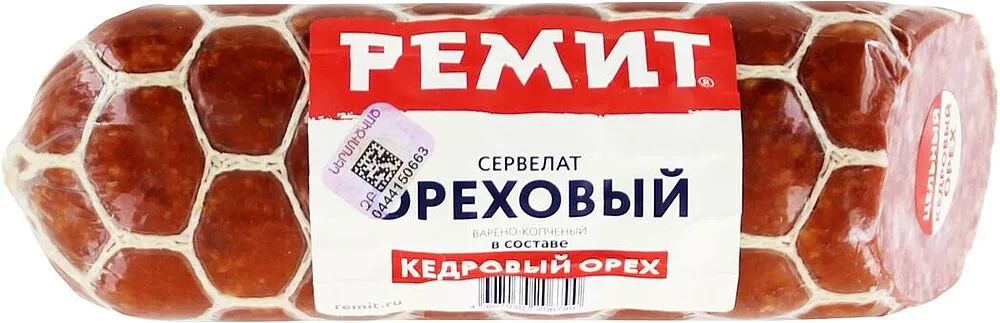 Boiled smoked sausage "Remit Cervelat Nut" 360g

