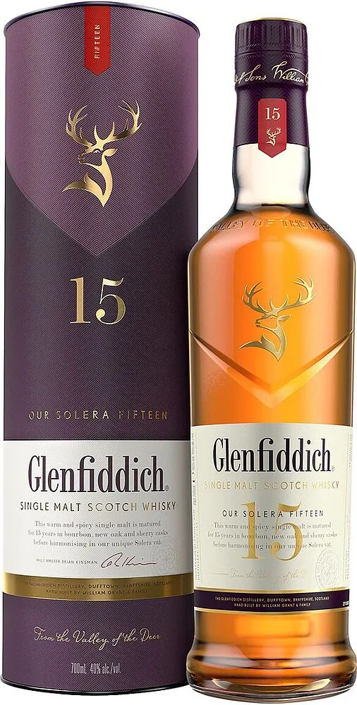 Виски "Glenfiddich 15" 0.7л