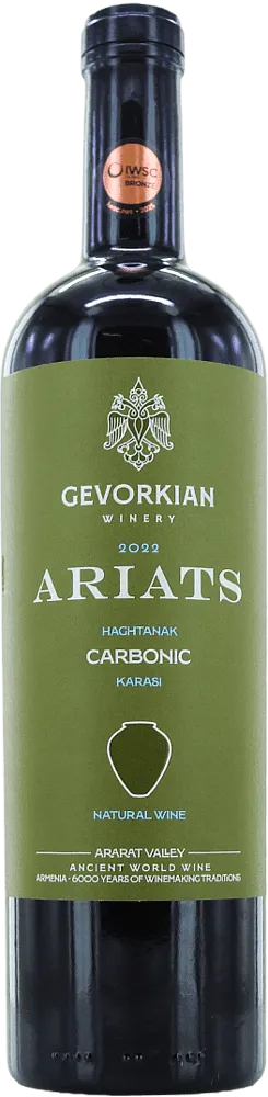 Red wine "Gevorkian Ariats Carbonic Haghtanak Karasi" 0.75l