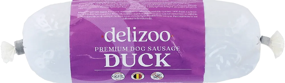 Duck-flavored dog sausage "Delizoo Premium" 200g
