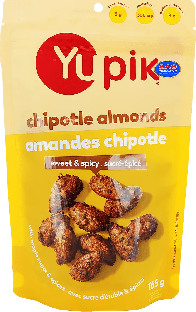 Նուշ քաղցր և կծու «Yupik Chipotle Almonds Sweet & Spicy» 185գ