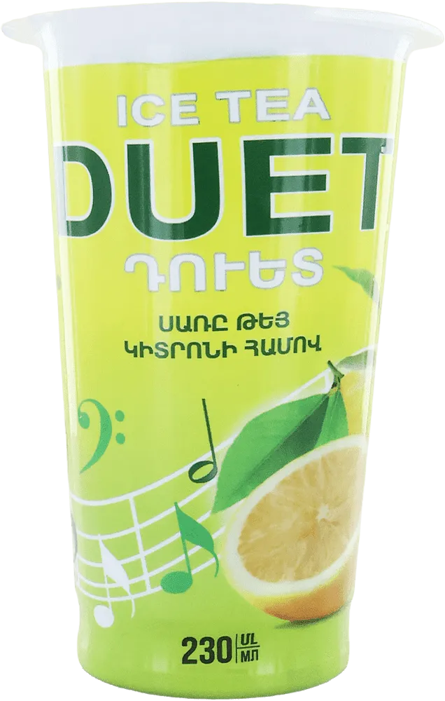 Ice lemon flavored tea "Duet" 230ml 
