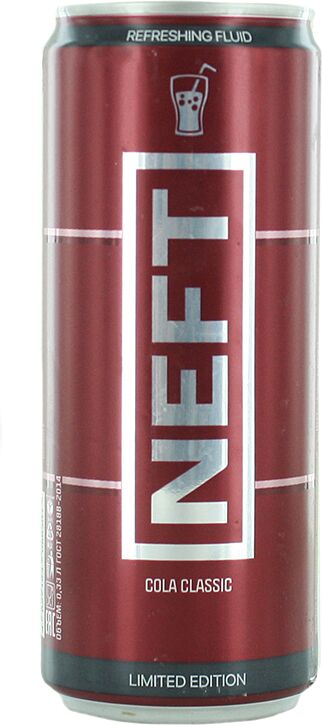 Освежающий газированный напиток "Neft Classic" 0.33л Кола
