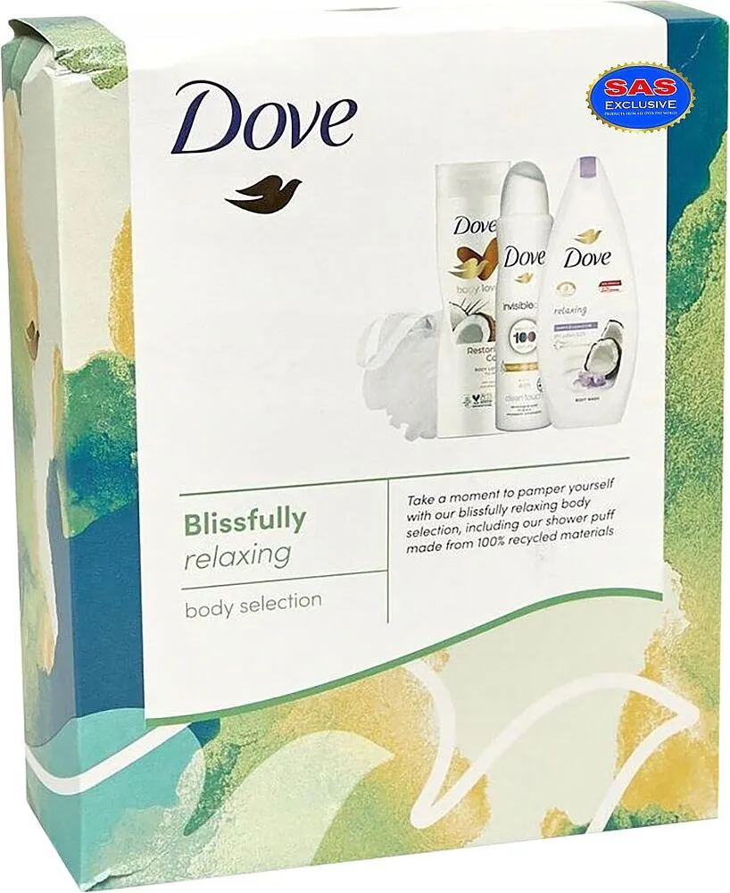 Body care set "Dove Radiantly Refreshing" 4 pcs
