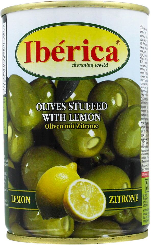 Green olives with lemon 