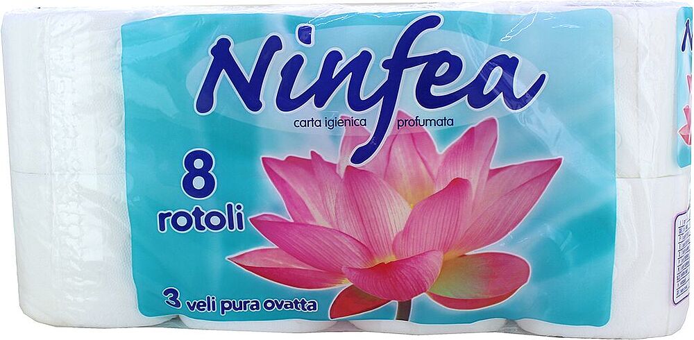 Toilet paper "Ninfea" 8 pcs