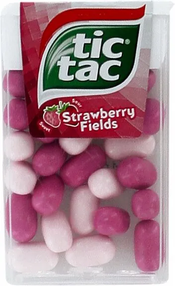 Strawberry flavored fruit drops "Tic Tac Strawberry Friends" 16g 