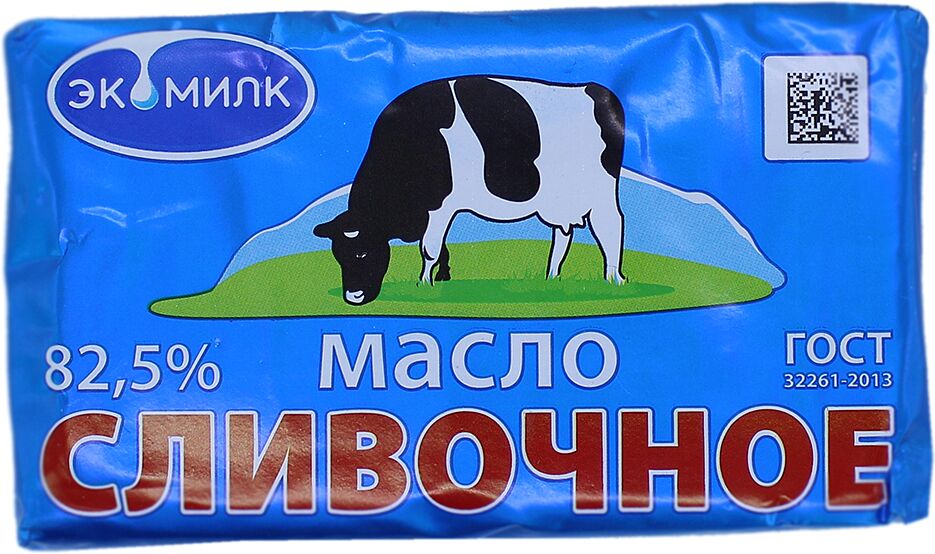 Butter "Ecomilk" 450g , richness: 82.5%