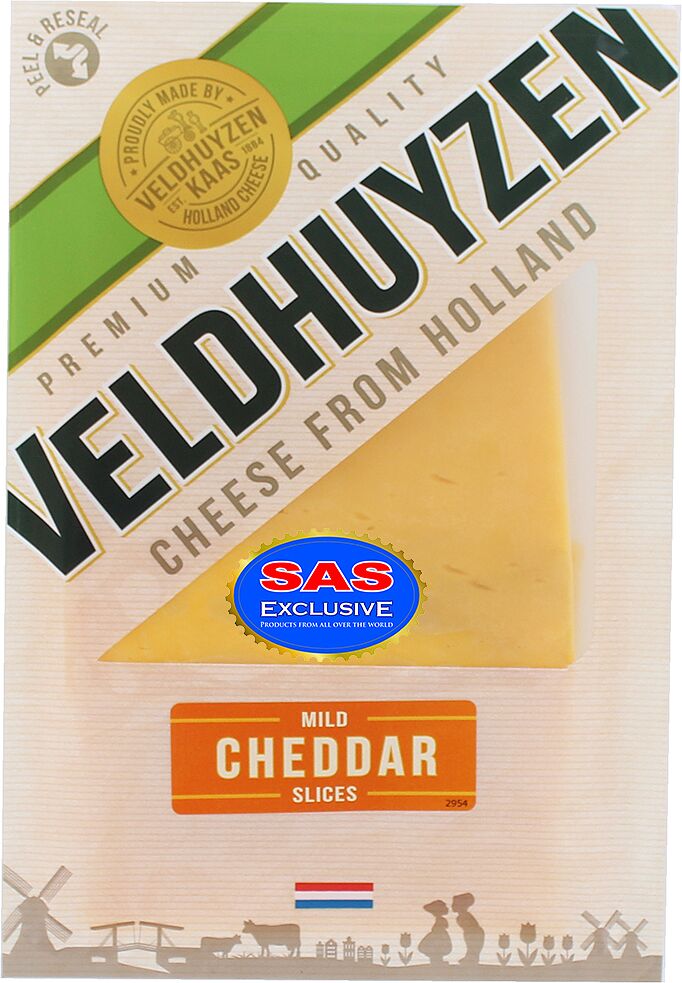 Сыр чеддер нарезанный "Veldhuyzen" 150г