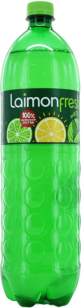 Напиток безалкогольный со вкусом лайма, лимона и мяты "Laimon Fresh" 1.5л 