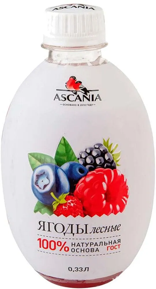 Освежающий газированный напиток ягодный "Ascania" 0.33л
