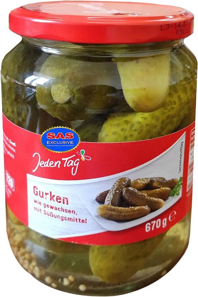 Վարունգ մարինացված «Jeden Tag» 670գ
