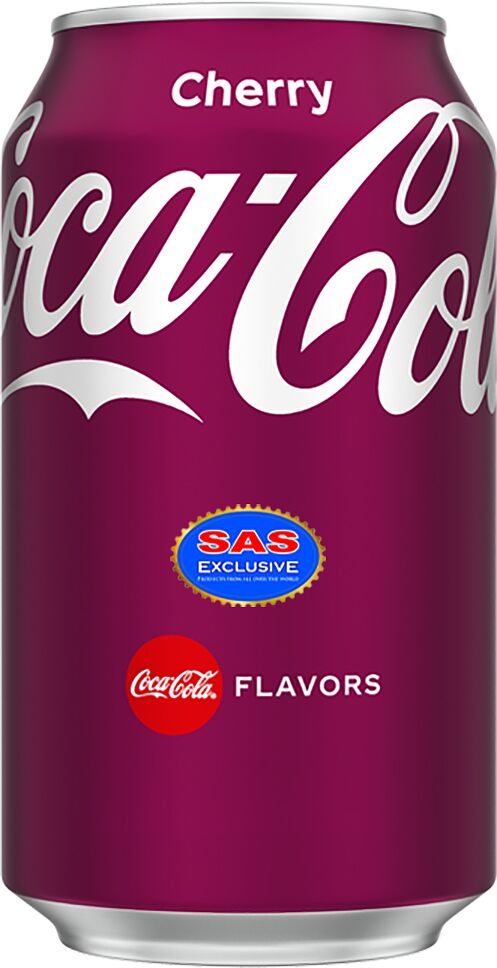 Refreshing carbonated drink "Coca-Cola Cherry" 0.33l Cherry