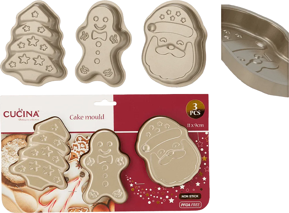 Christmas baking pan 3 pcs
