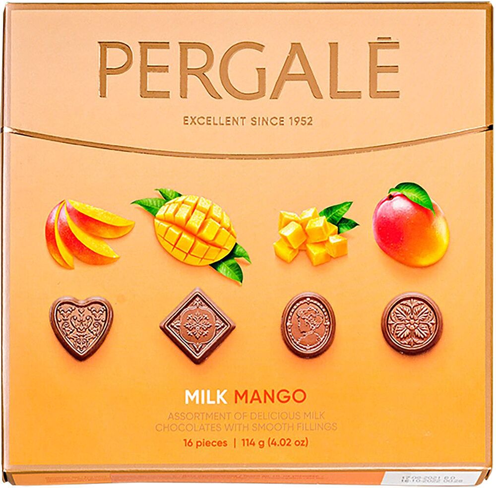 Набор шоколадных конфет "Pergale" 114г