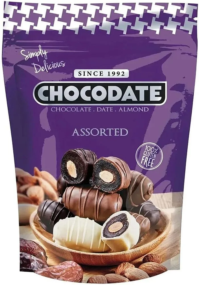 Date in chocolate "Chocodate Assorted" 250g
