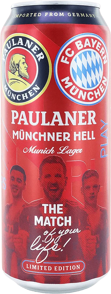 Beer "Paulaner Munchner Hell" 0.5l