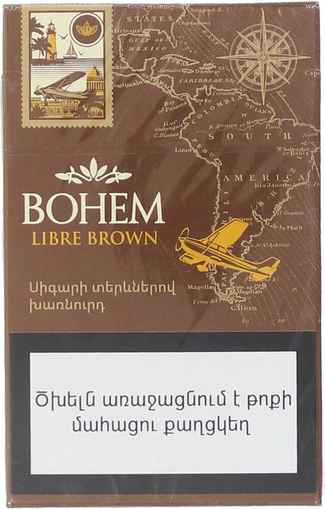 Cigarillos "Bohem Libre Brown"
