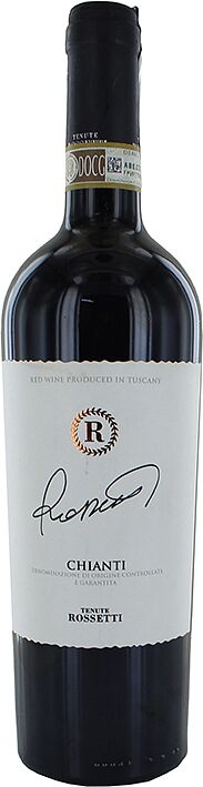 Вино красное "Tenute Rossetti Chianti" 0.75л