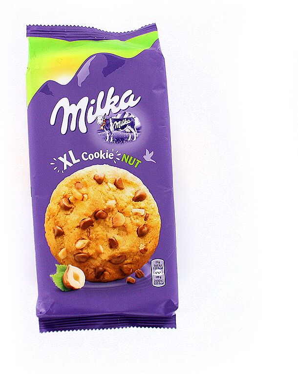 Cookies with hazelnut "Milka XL Cookies" 184g 