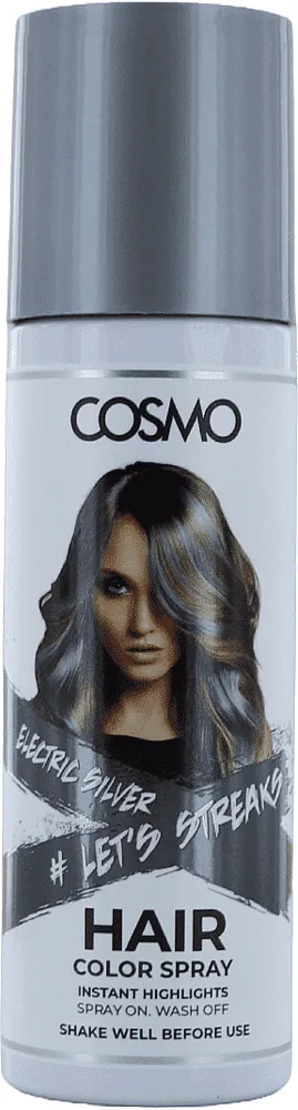 Hair colouring spray "Cosmo Electric Silver" 100ml
