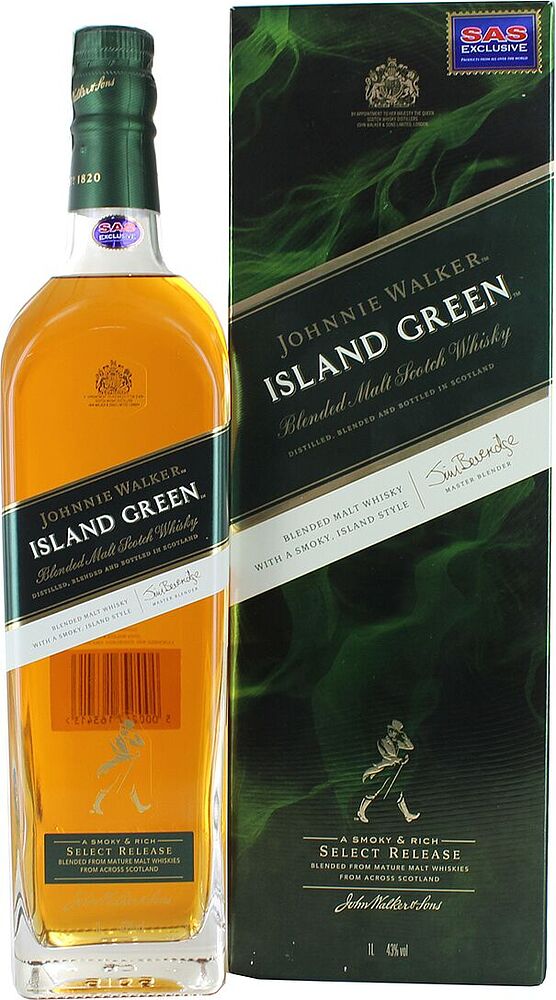 Վիսկի «Johnnie Walker Island Green» 1լ