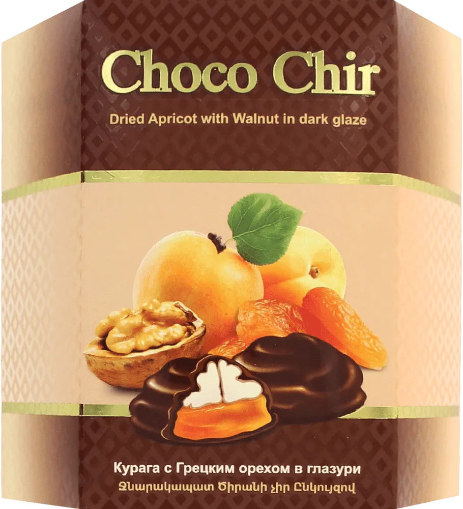 Dried apricots in dark glaze "Choco Chir" 200g