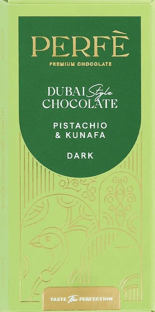 Chocolate bar with pistachios & kunafa "Perfe Dubai Chocolate" 200g±3%
