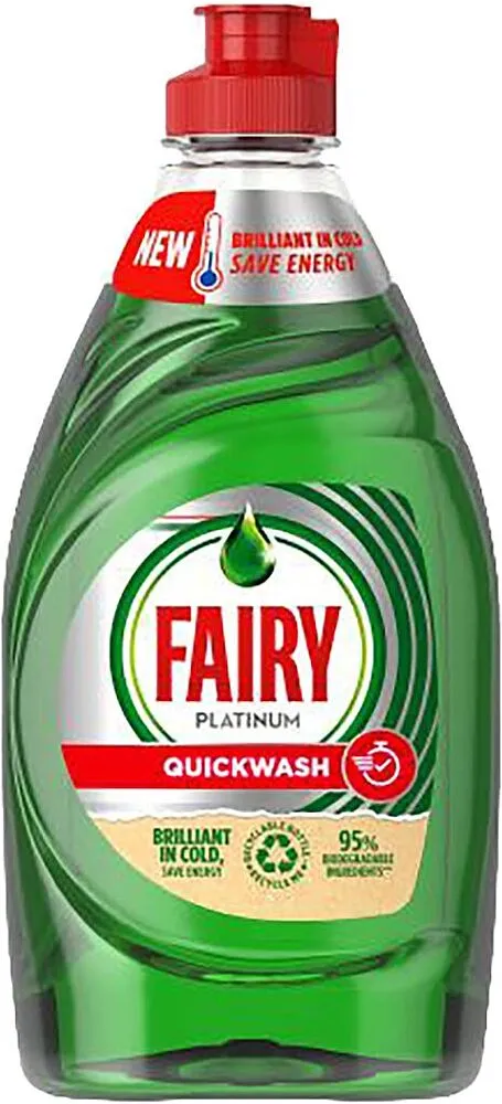 Dishwashing liquid "Fairy Platinum" 383ml
