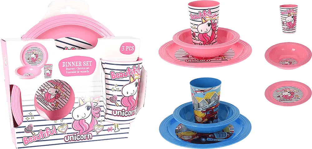 Dinnerware set 3 pcs