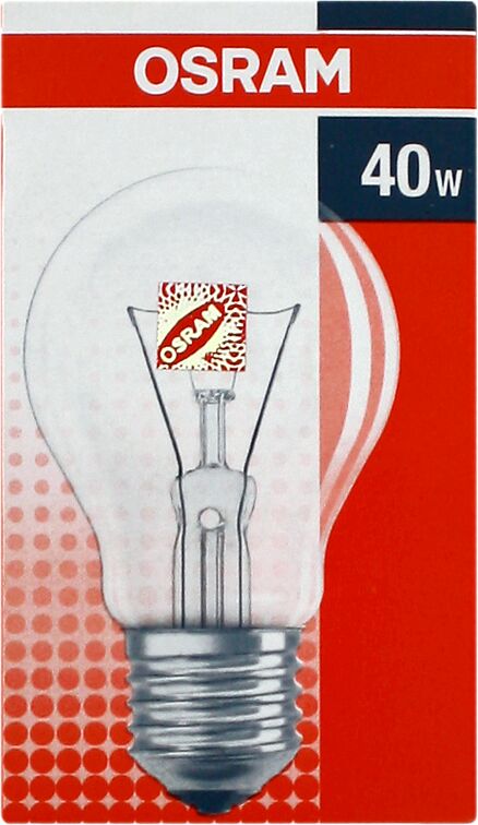 Էլեկտրական լամպ «Osram» classic A, թափանցիկ 