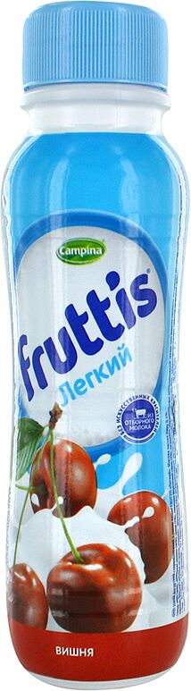 Йогурт питьевой легкий с вишней "Campina Fruttis" 285г, жирность:0.1%