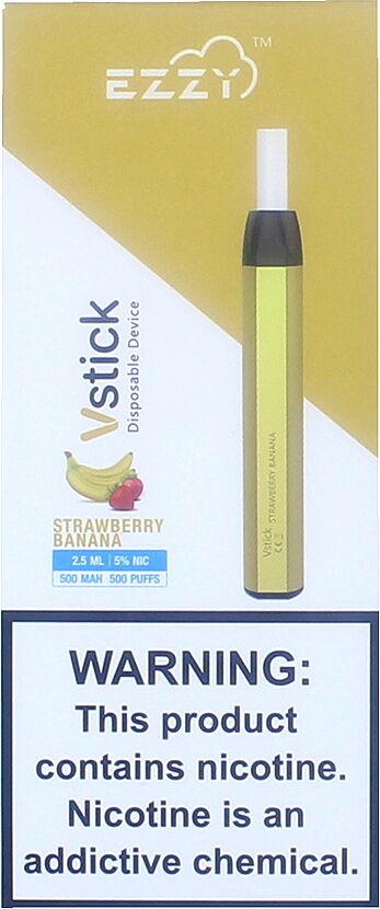 Electric pod "Ezzy Vstick" 500 puffs, Strawberry and Banana