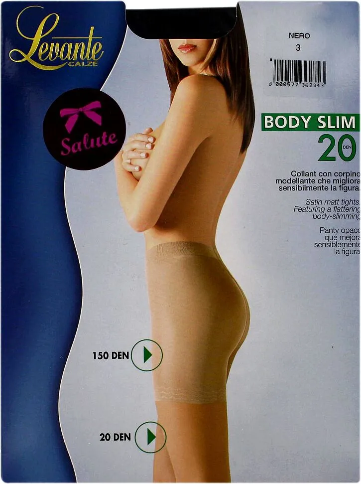 Колготки черные "Levante Body Slim 20Den N3" 