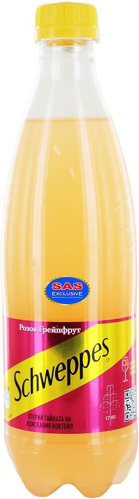 Освежающий газированный напиток "Schweppes" 0.5л Грейпфрут и Мята
